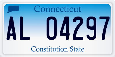 CT license plate AL04297