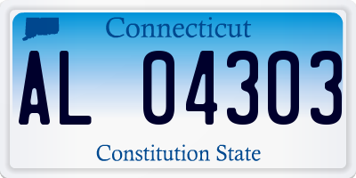 CT license plate AL04303