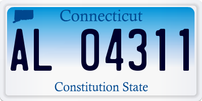 CT license plate AL04311