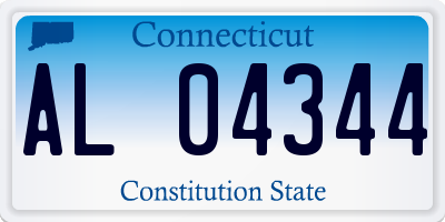 CT license plate AL04344