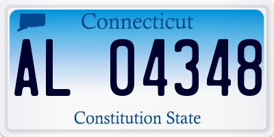 CT license plate AL04348