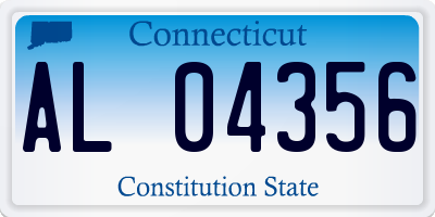 CT license plate AL04356