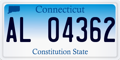 CT license plate AL04362