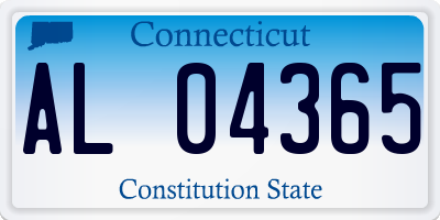 CT license plate AL04365