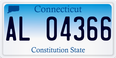 CT license plate AL04366