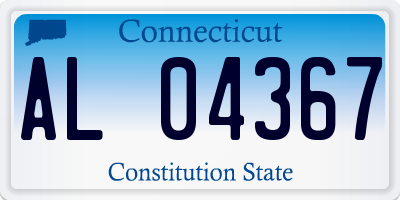 CT license plate AL04367