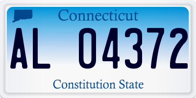 CT license plate AL04372