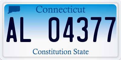 CT license plate AL04377