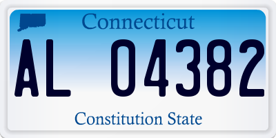 CT license plate AL04382