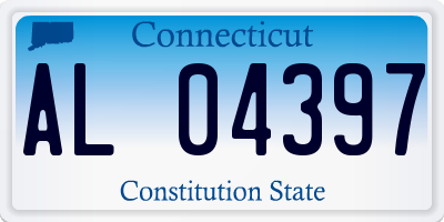 CT license plate AL04397
