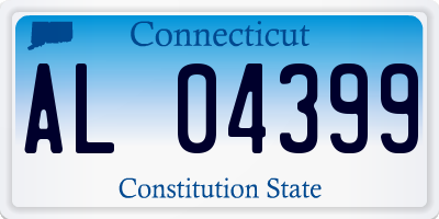 CT license plate AL04399