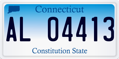 CT license plate AL04413