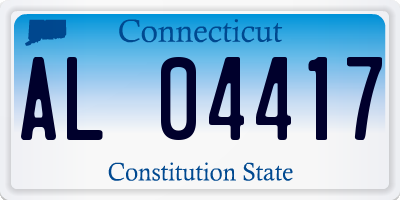 CT license plate AL04417