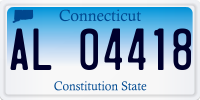 CT license plate AL04418