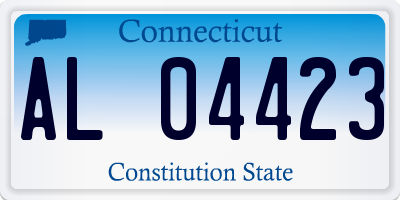 CT license plate AL04423