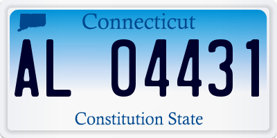 CT license plate AL04431