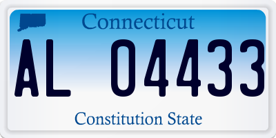 CT license plate AL04433