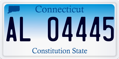 CT license plate AL04445