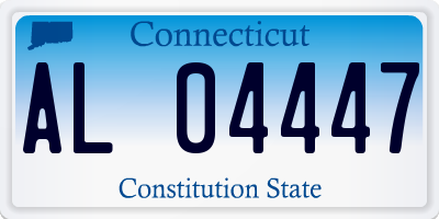 CT license plate AL04447