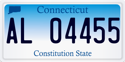CT license plate AL04455