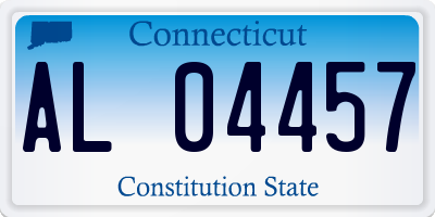 CT license plate AL04457