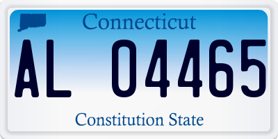 CT license plate AL04465