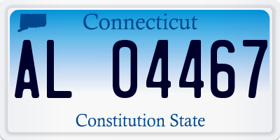 CT license plate AL04467