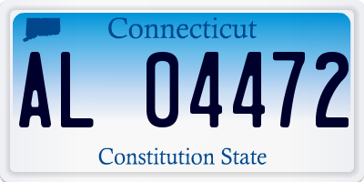CT license plate AL04472