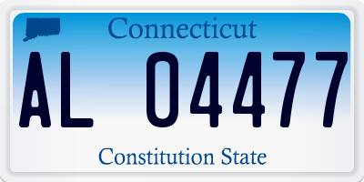 CT license plate AL04477