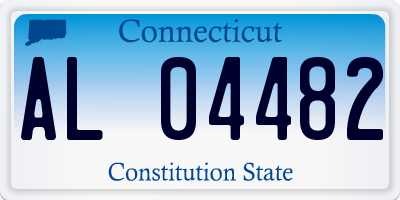 CT license plate AL04482