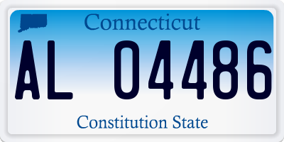 CT license plate AL04486