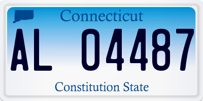 CT license plate AL04487