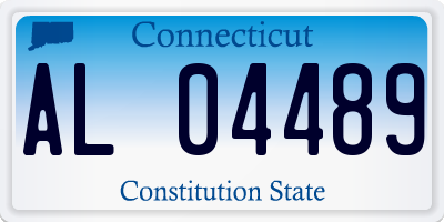 CT license plate AL04489