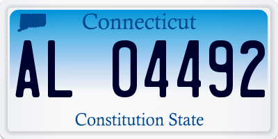 CT license plate AL04492