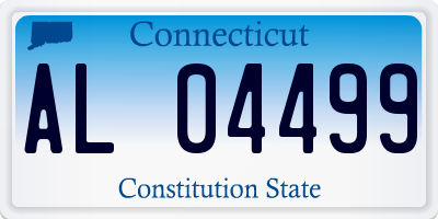 CT license plate AL04499
