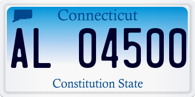 CT license plate AL04500