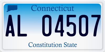 CT license plate AL04507