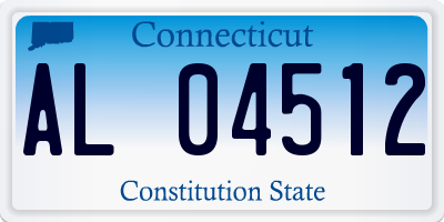 CT license plate AL04512