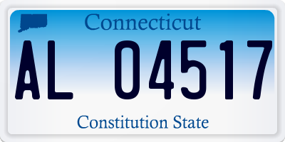 CT license plate AL04517
