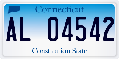 CT license plate AL04542