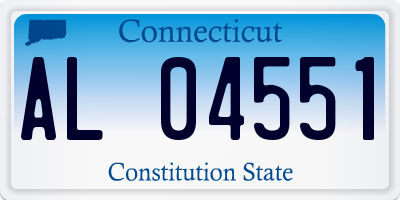 CT license plate AL04551