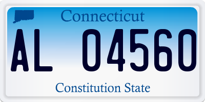 CT license plate AL04560