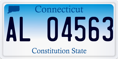 CT license plate AL04563