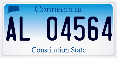 CT license plate AL04564