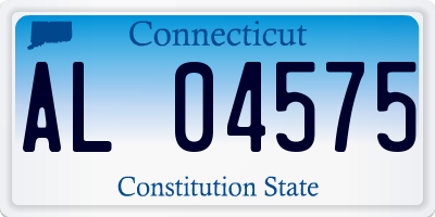 CT license plate AL04575