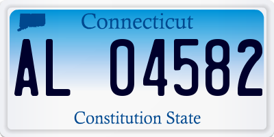 CT license plate AL04582