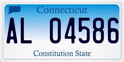 CT license plate AL04586