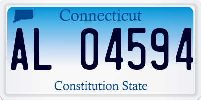 CT license plate AL04594