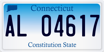 CT license plate AL04617