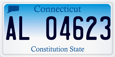 CT license plate AL04623